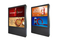 Quảng cáo màn hình LCD dọc 55 inch Màn hình kép ngoài trời Totem kỹ thuật số ngoài trời Bảng hiệu kỹ thuật số LCD