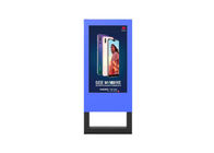 Kiosk Signage kỹ thuật số chạy bằng pin di động ngoài trời Màn hình LCD 55 inch Hiển thị áp phích kỹ thuật số