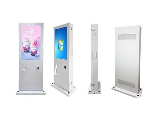 Tầng đứng Màn hình quảng cáo LCD Màn hình hiển thị Kiosk Signage kỹ thuật số ngoài trời không thấm nước