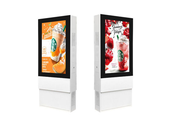 Bảng hiệu LCD ngoài trời 55 inch Hiển thị HD Android / Windows Totem Quảng cáo Signage kỹ thuật số Kiosk