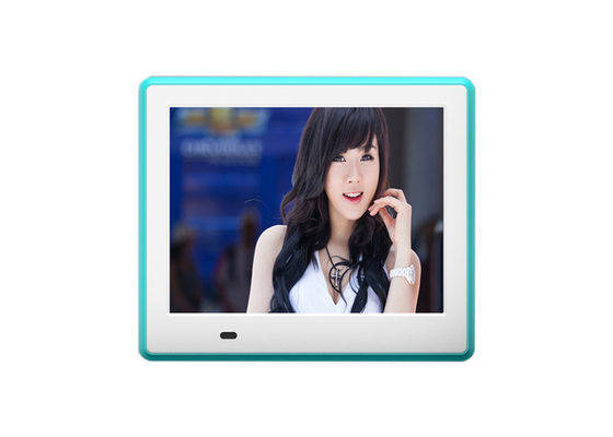 Hình ảnh hình ảnh kỹ thuật số gắn tường 8 inch với hỗ trợ JPEG và bộ điều hợp điện châu Âu