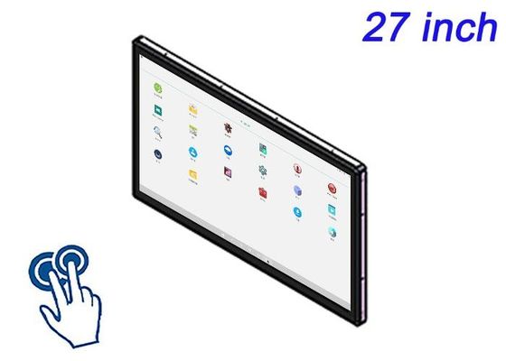 Màn hình cảm ứng nhúng Android 27 inch cho màn hình triển lãm thương mại, ứng dụng bán lẻ thông minh, máy chơi game đa phương tiện và hệ thống điều khiển