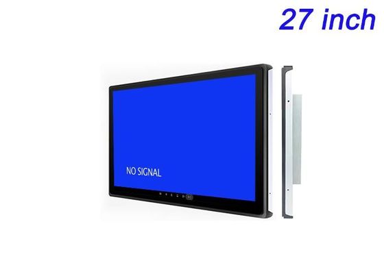 Màn hình nhúng Android 27 inch cho quảng cáo kỹ thuật số, màn hình triển lãm thương mại, bảng điều khiển hậu cần và phòng chỉ huy