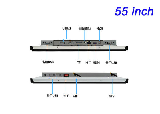 Màn hình nhúng Android 55 inch cho biển báo kỹ thuật số, giao diện doanh nghiệp, giải pháp bán lẻ quy mô lớn và bảng trưng bày