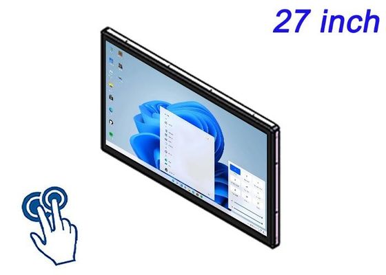 Màn hình cảm ứng 27 inch Windows được nhúng cho triển lãm thương mại, quảng cáo tương tác, ứng dụng bán lẻ cao cấp và hệ thống chỉ huy