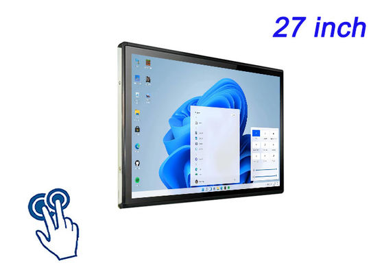 Màn hình cảm ứng 27 inch Windows được nhúng cho triển lãm thương mại, quảng cáo tương tác, ứng dụng bán lẻ cao cấp và hệ thống chỉ huy