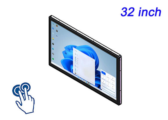 Màn hình gắn trên Windows 32 inch cho phòng điều khiển, màn hình hậu cần, hệ thống giám sát và giao diện giao thông công cộng