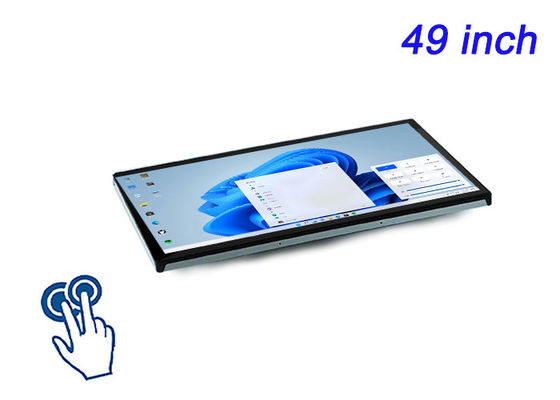 Màn hình đính kèm cảm ứng Windows 49 inch cho trò chơi nhập vai, biển báo kỹ thuật số định dạng lớn, trung tâm chỉ huy và điều khiển và màn hình tương tác cao cấp