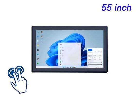 Màn hình cảm ứng được nhúng Windows 55 inch cho các buổi trình bày của công ty, cài đặt nghệ thuật kỹ thuật số, triển lãm bảo tàng tương tác và hội nghị video cao cấp