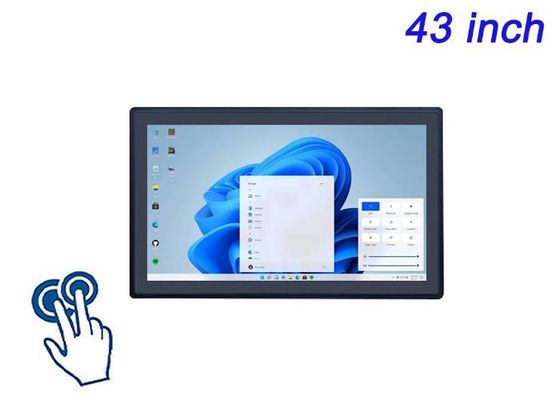 Màn hình cảm ứng được nhúng Windows 43 inch cho màn hình thành phố thông minh, giao diện sân vận động, giải pháp bán lẻ nhập vai và hệ thống chơi game