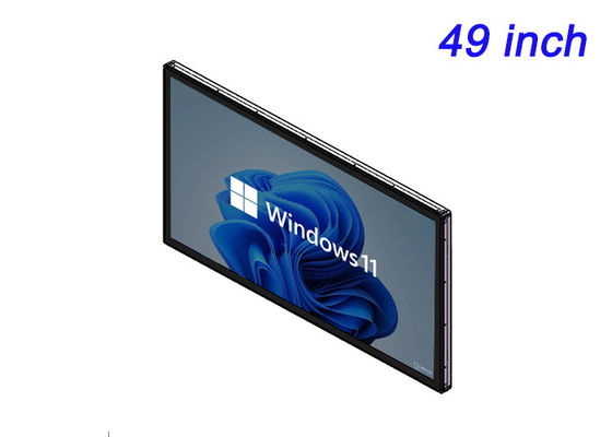 Màn hình đính kèm cảm ứng Windows 49 inch cho trò chơi nhập vai, biển báo kỹ thuật số định dạng lớn, trung tâm chỉ huy và điều khiển và màn hình tương tác cao cấp