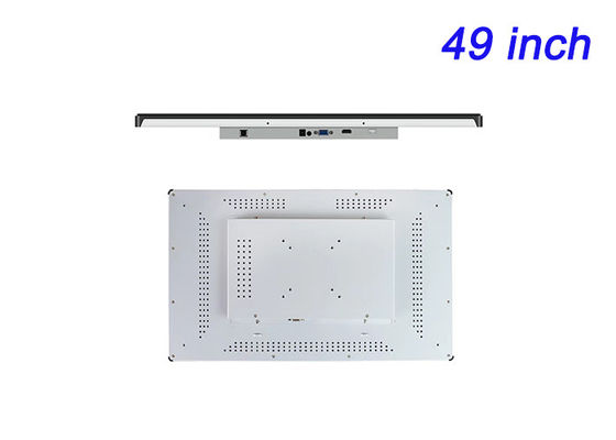 Màn hình đính kèm cảm ứng Windows 49 inch cho trò chơi nhập vai, biển báo kỹ thuật số định dạng lớn, trung tâm chỉ huy và điều khiển và màn hình tương tác cao cấp