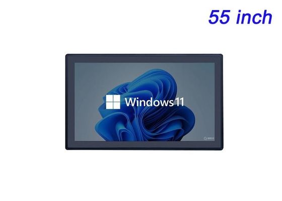 Màn hình cảm ứng được nhúng Windows 55 inch cho các buổi trình bày của công ty, cài đặt nghệ thuật kỹ thuật số, triển lãm bảo tàng tương tác và hội nghị video cao cấp