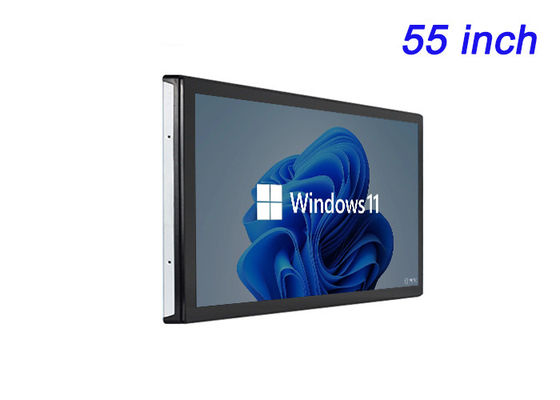 Màn hình cảm ứng được nhúng Windows 55 inch cho các buổi trình bày của công ty, cài đặt nghệ thuật kỹ thuật số, triển lãm bảo tàng tương tác và hội nghị video cao cấp