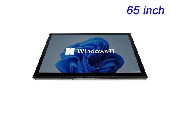 Màn hình đính kèm cảm ứng Windows 65 inch cho mạng biển báo kỹ thuật số, ứng dụng phòng điều khiển, trải nghiệm nhập vai và các bài thuyết trình có tác động cao