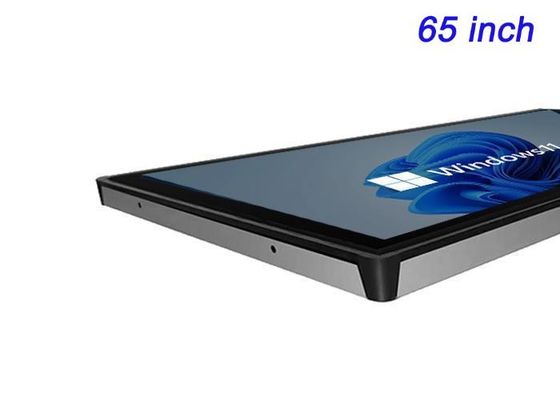 Màn hình đính kèm cảm ứng Windows 65 inch cho mạng biển báo kỹ thuật số, ứng dụng phòng điều khiển, trải nghiệm nhập vai và các bài thuyết trình có tác động cao