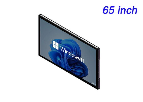 Màn hình đính kèm cảm ứng Windows 65 inch cho mạng biển báo kỹ thuật số, ứng dụng phòng điều khiển, trải nghiệm nhập vai và các bài thuyết trình có tác động cao