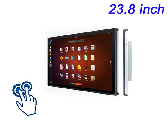 23.8 inch Linux Touch Embedded Display cho quảng cáo bán lẻ, hệ thống quản lý giao thông, bảng điều khiển nghiên cứu khoa học và trung tâm chỉ huy