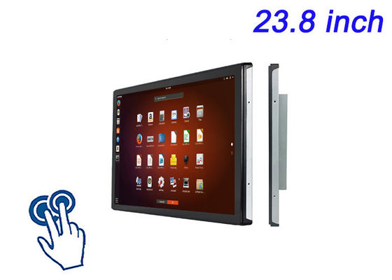 23.8 inch Linux Touch Embedded Display cho quảng cáo bán lẻ, hệ thống quản lý giao thông, bảng điều khiển nghiên cứu khoa học và trung tâm chỉ huy