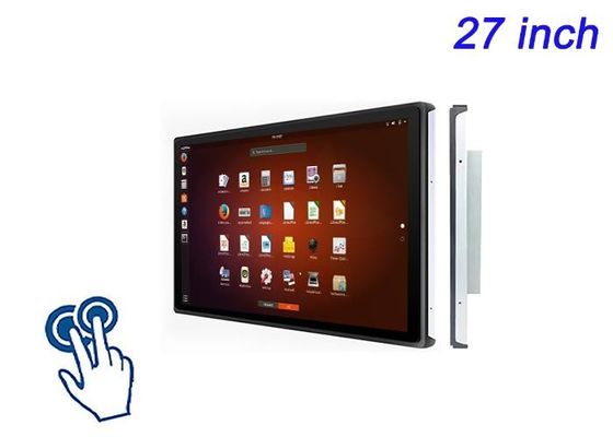 Màn hình cảm ứng 27-inch Linux được nhúng cho màn hình bán lẻ quy mô lớn, hệ thống kiểm tra sân bay, giám sát phát sóng và bảng điều khiển năng lượng