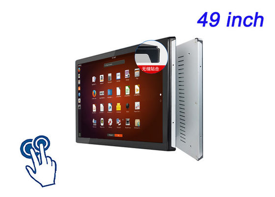 Màn hình đính kèm cảm ứng Linux 49 inch cho biển báo kỹ thuật số, giải pháp họp của công ty, giám sát cơ sở và bảng điều khiển vận chuyển