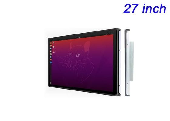 Màn hình nhúng Linux 27 inch cho màn hình bán lẻ quy mô lớn, giao diện doanh nghiệp, hệ thống giao thông công cộng và giám sát an ninh