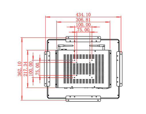 Đơn vị tương tác nhúng Linux 19 inch cho hệ thống an ninh, thiết bị công nghiệp, quảng cáo bán lẻ và trạm dịch vụ công cộng