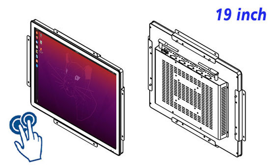Đơn vị tương tác nhúng Linux 19 inch cho hệ thống an ninh, thiết bị công nghiệp, quảng cáo bán lẻ và trạm dịch vụ công cộng