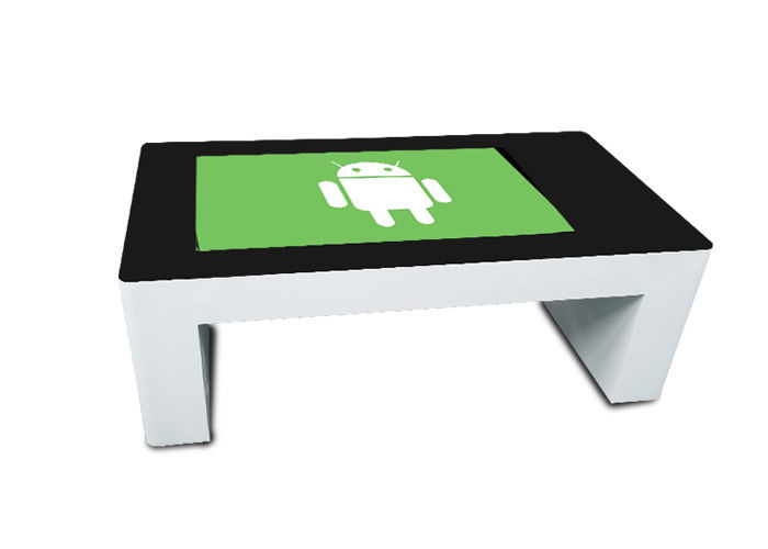 Bàn cà phê Android Bảng tương tác đa điểm 43 inch Trình phát quảng cáo cho cuộc họp