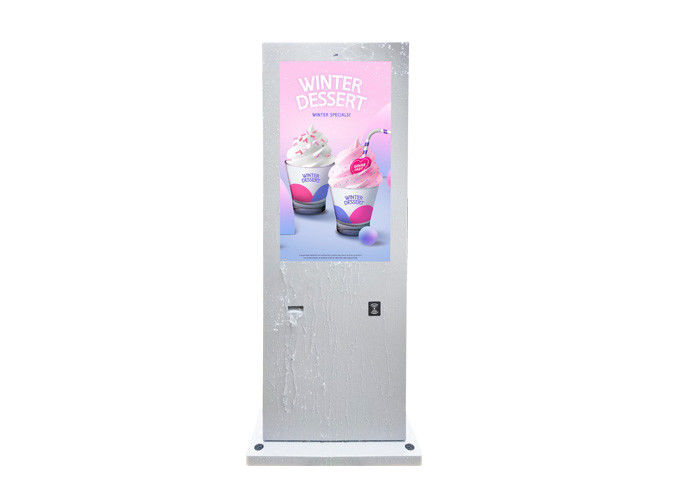 Tầng đứng Màn hình quảng cáo LCD Màn hình hiển thị Kiosk Signage kỹ thuật số ngoài trời không thấm nước