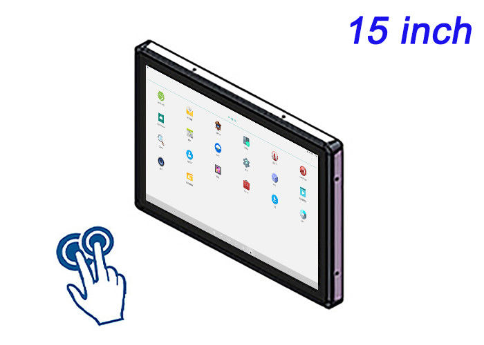 Màn hình cảm ứng được nhúng Android 15 inch cho hệ thống an ninh, tự động hóa kho, máy bán hàng tự động và giao diện vận chuyển