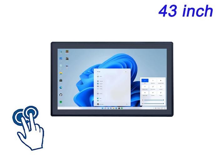Màn hình cảm ứng được nhúng Windows 43 inch cho màn hình thành phố thông minh, giao diện sân vận động, giải pháp bán lẻ nhập vai và hệ thống chơi game