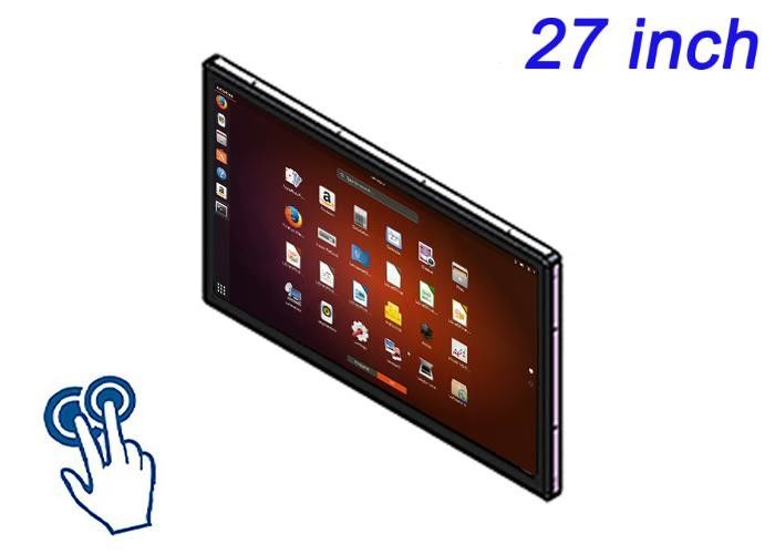 Màn hình cảm ứng 27-inch Linux được nhúng cho màn hình bán lẻ quy mô lớn, hệ thống kiểm tra sân bay, giám sát phát sóng và bảng điều khiển năng lượng