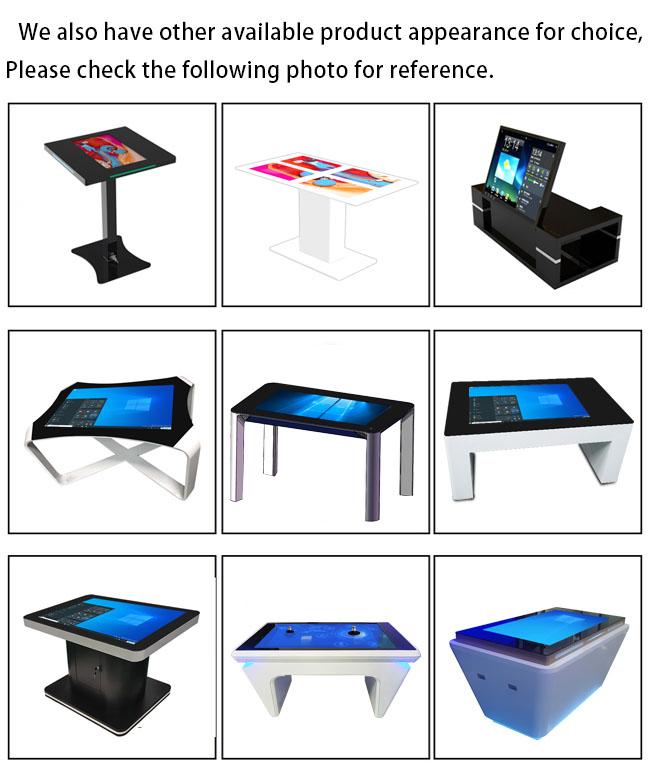 43 Inch Windows Board Dining Lcd Table Kiosk Interactive Multi Top Coffee Smart Touch Screen Table 